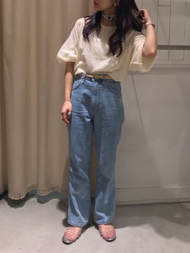 「Wrangler」｜「アイテム（その他）」を使った、にわちゃんさん（レディース・153cm）の夏コーディネート