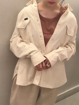 「オフホワイト」｜「アイテム（その他）」を使った、にわちゃんさん（レディース・153cm）の秋コーディネート