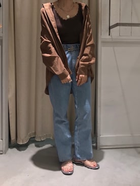 「秋のカフェオレコーデ」｜「アイテム（その他）」を使った、にわちゃんさん（レディース・153cm）の秋コーディネート