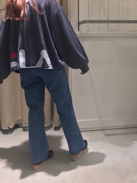 「FILA（フィラ）のアイテム（スウェット）」を使った、にわちゃんさん（レディース・153cm）の秋コーディネート