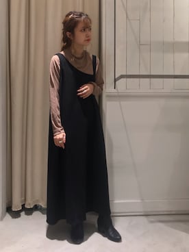 「ブラウン×ブラック」｜「アイテム（その他）」を使った、にわちゃんさん（レディース・153cm）の秋コーディネート