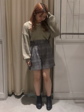「うしろリボン」｜にわちゃんさん（レディース・153cm）の冬コーディネート