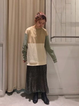 「FILA（フィラ）のアイテム（スウェット）」を使った、にわちゃんさん（レディース・153cm）の冬コーディネート