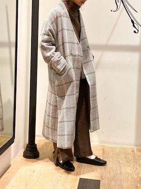 「ELENCARE DUE（エレンカーレデュエ）のアイテム（その他アウター）」を使った、にわちゃんさん（レディース・153cm）の冬コーディネート