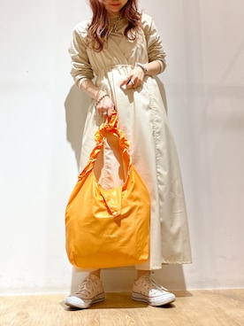 「レザーコーデ」｜「アイテム（ワンピース/ドレス）」を使った、にわちゃんさん（レディース・153cm）の春コーディネート