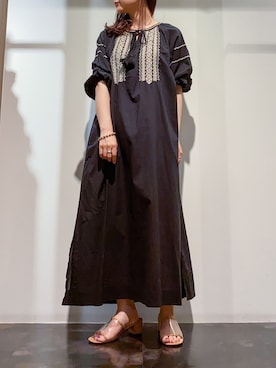 「ボタニカル」｜「アイテム（サンダル）」を使った、にわちゃんさん（レディース・153cm）の春コーディネート