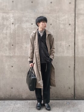 「Yves Saint Laurent（イヴサンローラン）のアイテム（バッグ）」を使った、相互F 🫐🥣📘 #U170さん（メンズ・168cm）の冬コーディネート
