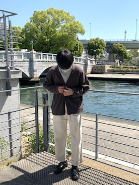 「Hender Scheme（エンダースキーマ）のアイテム（その他）」を使った、相互F 🫐🥣📘 #U170さん（メンズ・168cm）の春コーディネート