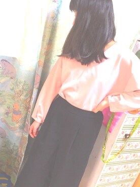 「INGNI（イング）のアイテム（パンツ、ブラック系）」を使った、れなさん（レディース）の春コーディネート