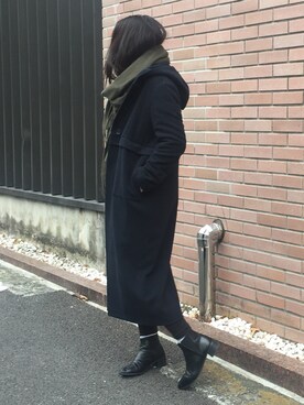 「RIM.ARK（リムアーク）のアイテム（その他アウター）」を使った、sakurako_kusanoさん（レディース・166cm）の冬コーディネート