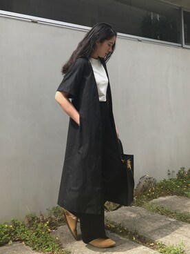 「RIM.ARK（リムアーク）のアイテム（その他アウター）」を使った、sakurako_kusanoさん（レディース・166cm）の春コーディネート
