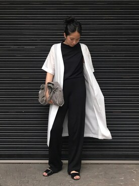 「RIM.ARK（リムアーク）のアイテム（その他アウター）」を使った、sakurako_kusanoさん（レディース・166cm）の春コーディネート