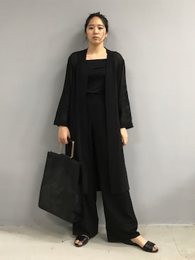 「RIM.ARK（リムアーク）のアイテム（その他アウター）」を使った、sakurako_kusanoさん（レディース・166cm）の夏コーディネート