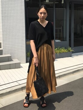 sakurako_kusanoさんの「ボリュームロングスカート」を使ったコーディネート