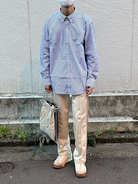 「ADER error（アーダーエラー）のアイテム（シューズ）」を使った、田中さん（メンズ・177cm）の夏コーディネート