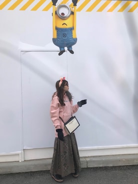「LILY BROWN（リリーブラウン）のアイテム（パーカー）」を使った、yuukaᙏ̤̫❤︎さん（レディース・165cm）の冬コーディネート