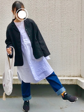 「MERLOT（メルロー）のアイテム（その他アウター）」を使った、edaccoさん（レディース・152cm）の冬コーディネート