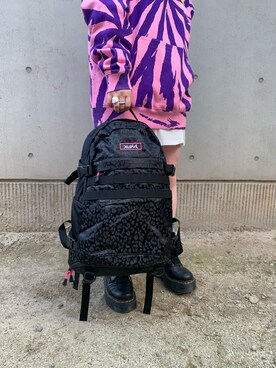 「新生活」｜「アイテム（バックパック/リュック）」を使った、日高 花楠さん（レディース・153cm）の冬コーディネート