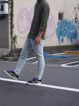 「GIGGER（ギガ）のアイテム」を使った、ごり夢中さん（メンズ・176cm）の秋コーディネート