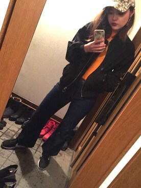 「MURUA（ムルーア）のアイテム（ネックレス）」を使った、このむんさん（レディース・168cm）の春コーディネート