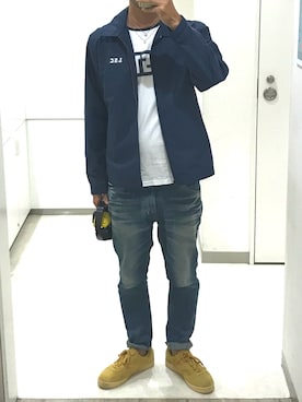 「ウエストオーバーオールズ」｜Shun@☻☻☻☻☻☻☻さん（メンズ・178cm）の夏コーディネート