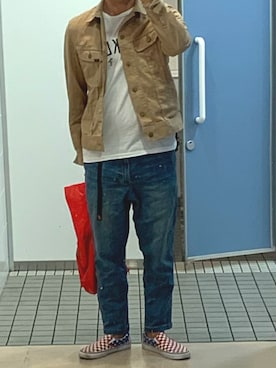 「グラミチ」｜「アイテム（デニムジャケット）」を使った、Shun@☻☻☻☻☻☻☻さん（メンズ・178cm）の夏コーディネート