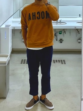 「Wrangler」｜「アイテム（スリッポン）」を使った、Shun@☻☻☻☻☻☻☻さん（メンズ・178cm）の秋コーディネート