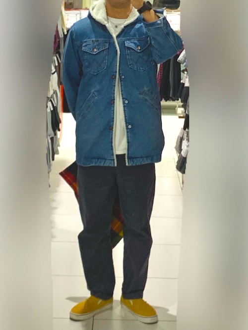 Shun ジムニー弄りたい Wranglerのデニムジャケットを使ったコーディネート Wear
