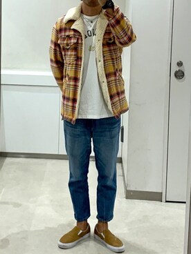 「Wrangler」｜「アイテム（アナログ腕時計）」を使った、Shun@☻☻☻☻☻☻☻さん（メンズ・178cm）の冬コーディネート