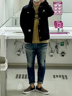 「nano・universe」｜「アイテム（スリッポン）」を使った、Shun@☻☻☻☻☻☻☻さん（メンズ・178cm）の秋コーディネート