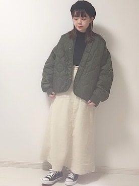 「BROWNY　STANDARD（ブラウニー）のアイテム」を使った、かねっちゃんさん（レディース・153cm）の冬コーディネート