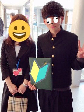 綺麗な学 ラン 着こなし 冬 人気のファッションスタイル