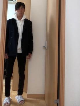 「GAP（ギャップ）のアイテム（その他アウター）」を使った、カイさん（メンズ・166cm）の夏コーディネート
