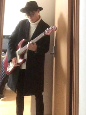 「シンプルおしゃれが好き」｜「アイテム（チェスターコート）」を使った、カイさん（メンズ・166cm）の秋コーディネート