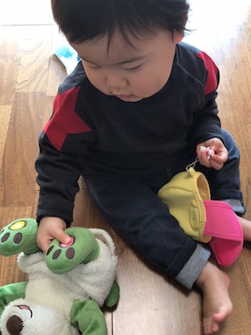 おかこさん（キッズ・80cm）の春コーディネート