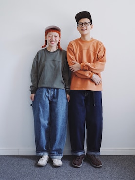 「KEEN（キーン）のアイテム（ビーチサンダル）」を使った、阿三木samさん（メンズ・168cm）の秋コーディネート