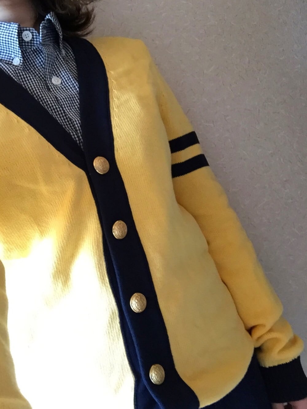 DEUXIEME CLASSE - ドゥーズィエムクラス ピマコード　配色スクールカーディガン Deuxieme Classe（ドゥーズィエムクラス）の「・ピマコード配色