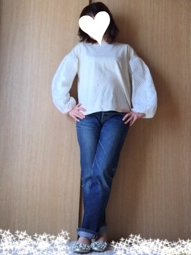 「バルーンスリーブ」｜vivitさん（レディース・156cm）の春コーディネート