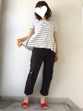 「マリン」｜「アイテム（その他シューズ）」を使った、vivitさん（レディース・156cm）の春コーディネート