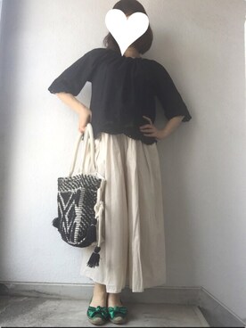 「ras（ラス）のアイテム」を使った、vivitさん（レディース・156cm）の夏コーディネート