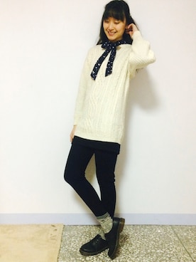 「OBdesign（オレンジベアー）のアイテム」を使った、shiowwenさん（レディース・170cm）の冬コーディネート