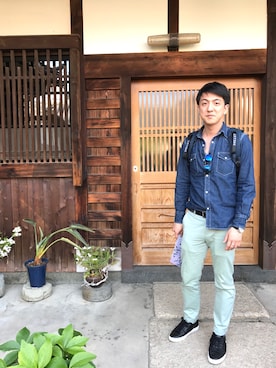 「HUGO BOSS（ヒューゴボス）のアイテム（その他シューズ）」を使った、maxshenさん（メンズ・173cm）の冬コーディネート