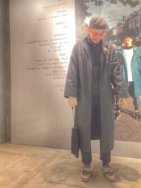 jun oyaさん（メンズ・178cm）の冬コーディネート