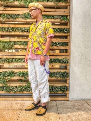 jun oya使用「BEAUTY&YOUTH UNITED ARROWS（＜Reebok（リーボック）＞BEATNIK スエードサンダル）」的時尚穿搭
