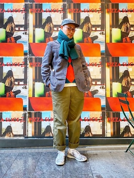 jun oyaさん（メンズ・178cm）の冬コーディネート