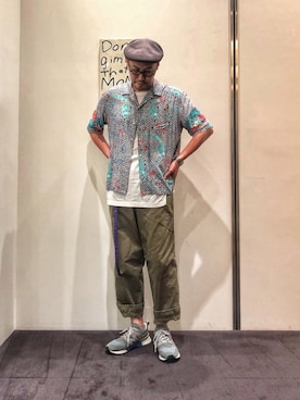 「TOGA PULLA（トーガ　プルラ）のアイテム（トップス）」を使った、jun oyaさん（メンズ・178cm）の夏コーディネート