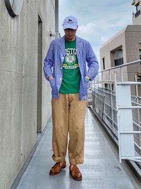 jun oyaさん（メンズ・178cm）の春コーディネート