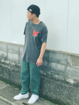 「ZOZO（ゾゾ）のアイテム（チノパンツ）」を使った、RYOさん（メンズ・172cm）の夏コーディネート