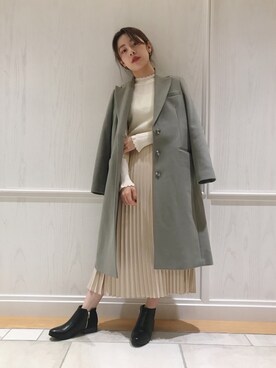 「URBAN RESEARCH ROSSO」｜「アイテム（チェスターコート）」を使った、ayanenさん（レディース・160cm）の秋コーディネート