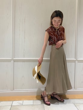 「URBAN RESEARCH ROSSO WOMEN（アーバンリサーチ　ロッソ）のアイテム（サンダル）」を使った、ayanenさん（レディース・159cm）の春コーディネート